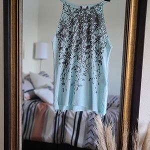 Avalove Raw Hem Printed Tank